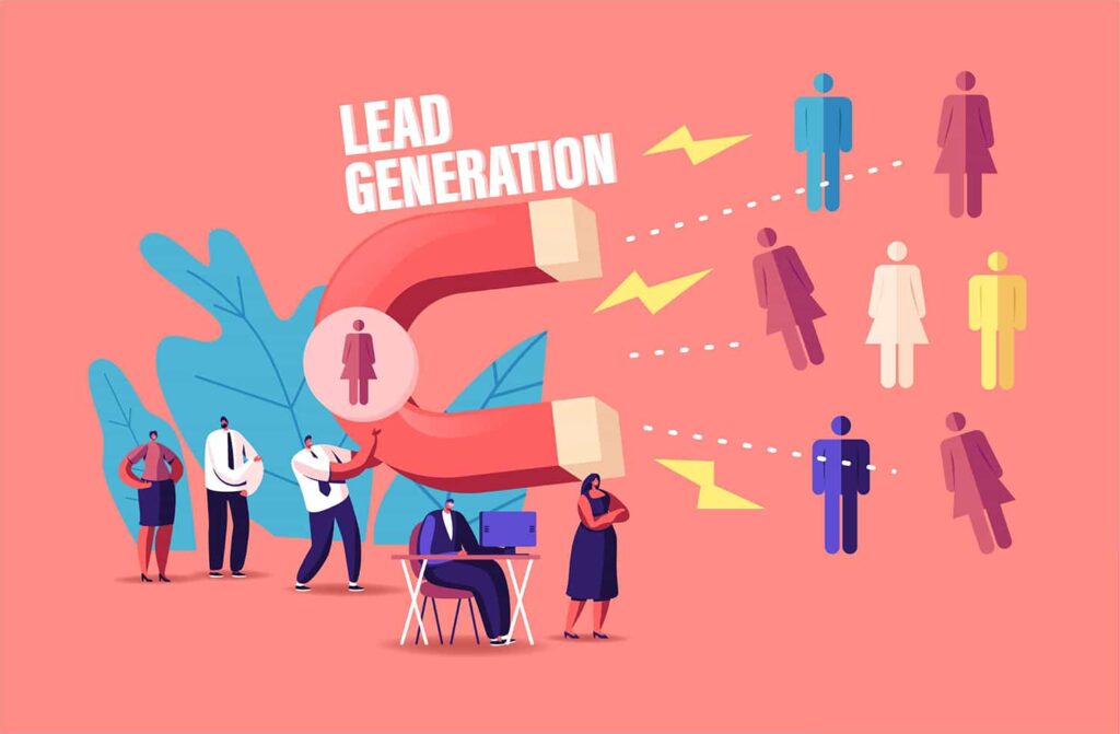Lead generation concerns itself with gathering interest in potential clients and customers to increase sales in the future.